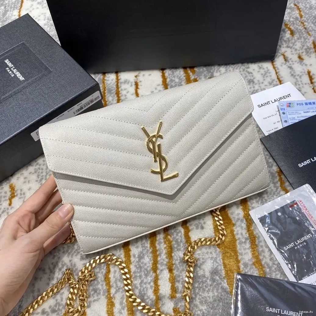 CHAIN CASSANDRE MATELASSÉ YSL WALLET 0516